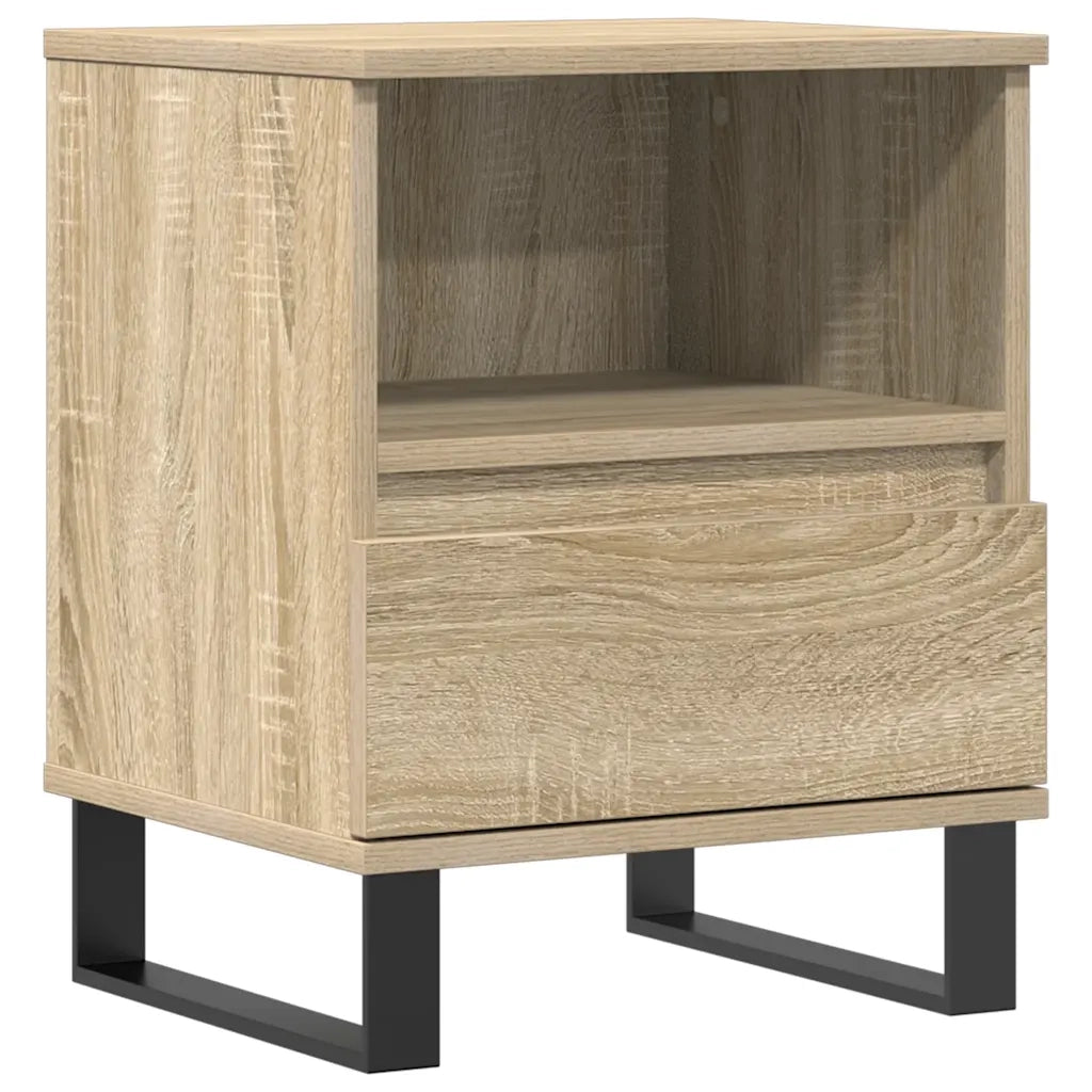 Comodino Rovere Sonoma 40x35x50 cm in Legno Multistrato 830642