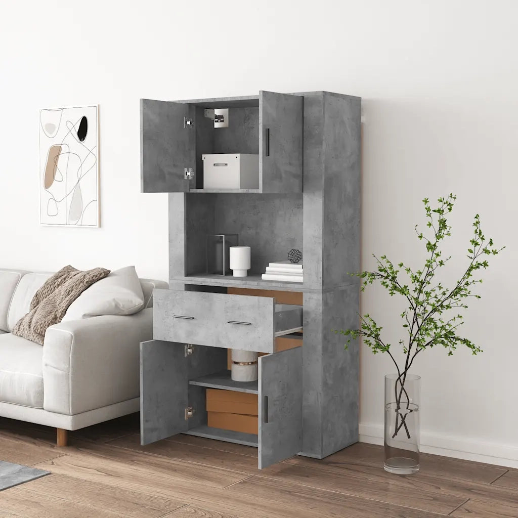 Credenza Grigio Cemento in Legno Multistrato 3185371