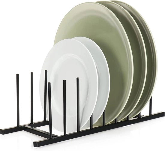 Aria per piatti - organizzatore moderno per la cucina - nero - metallo