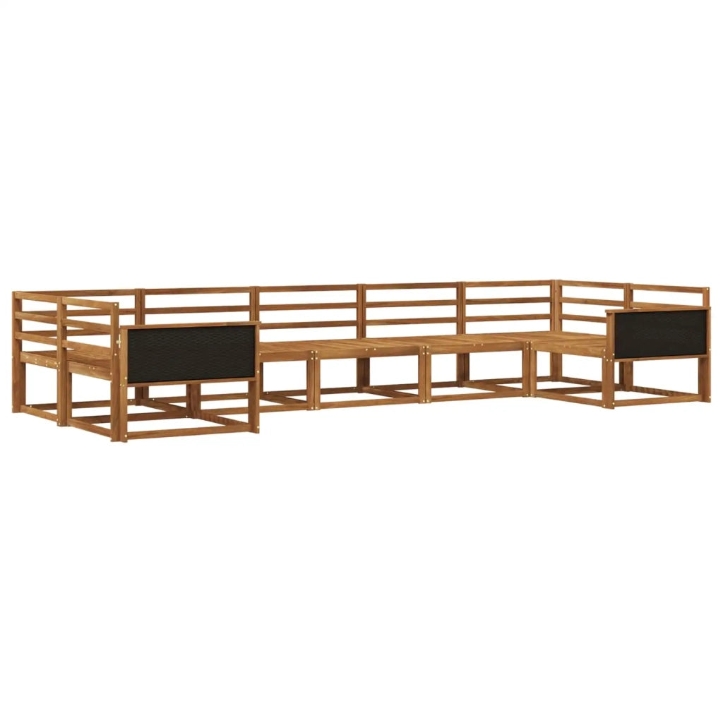 Set di divani da esterno 7 pcs Naturale 3382852