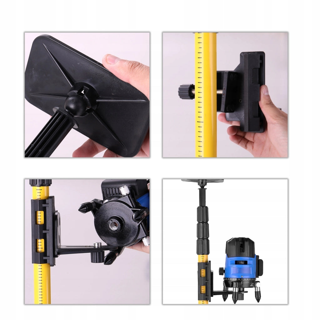 Asta/Treppiede 285cm per Livella Laser – Altezza Regolabile