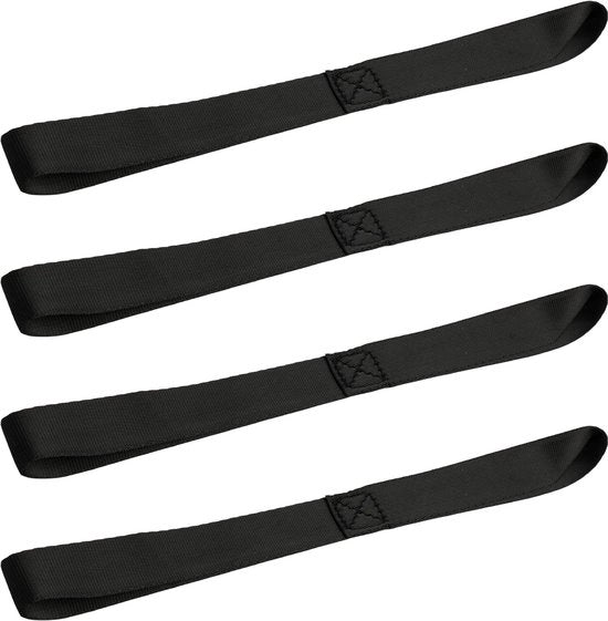Accessori di fissaggio per motocicletta, 4 pezzi 25 mm x 29,5 cm cinghie di fissaggio per motociclette, cinghie a doppia lama, cinghie di fissaggio, cinghie di trasmissione per auto, rimorchi, quad, ATV, trasporto, biciclette