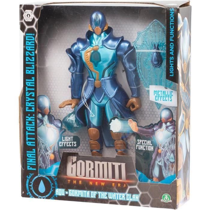 Figura articolata - GORMITI - Gormiti con attacco leggero Acqua - Aqu - 27 cm - da 4 anni - GRV071