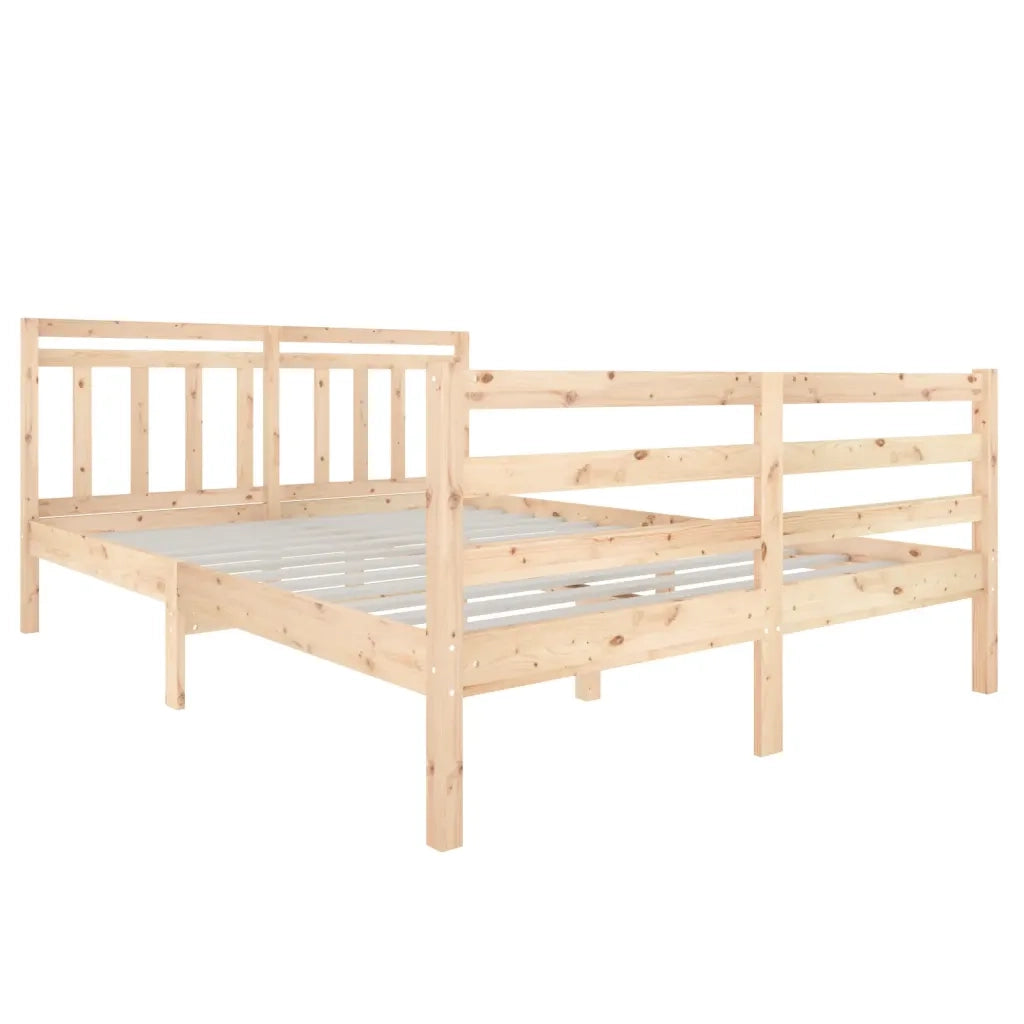 Giroletto-Struttura Letto in Legno Massello 140x190 cm 633316