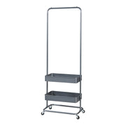 Appendiabiti appendiabiti appendiabiti armadio aperto 175 x 58 x 36 cm grigio scuro 03_0010289