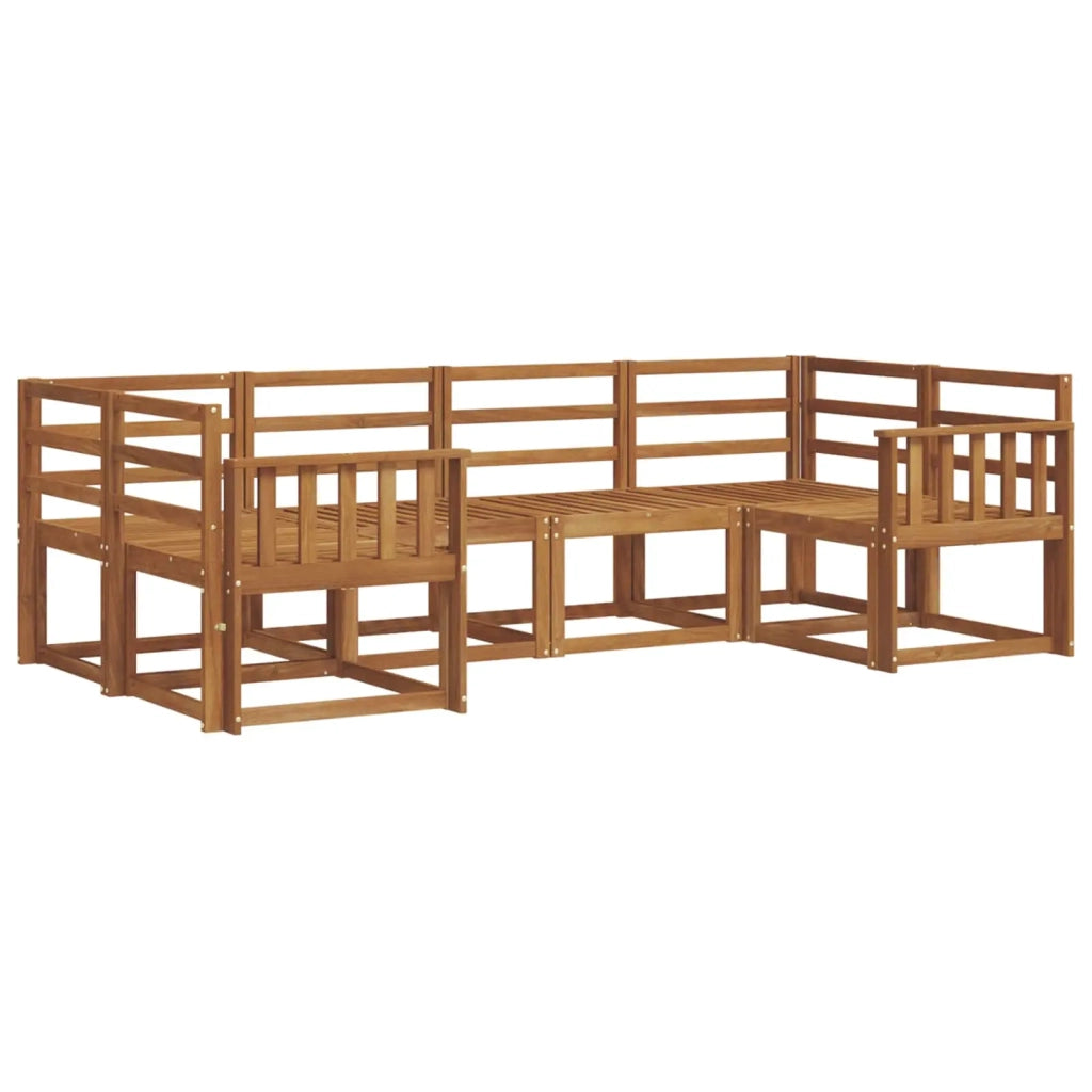 Set di divani da esterno 6 pcs Naturale