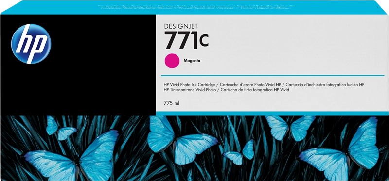 HP Cartuccia inchiostro magenta DesignJet 771C, 775 ml