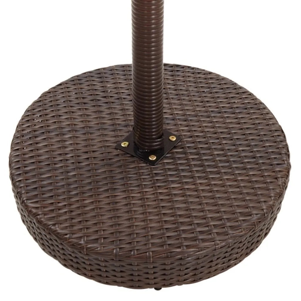 Set da Bar da Giardino 5 pz con Cuscini in Polyrattan Marrone 3094774