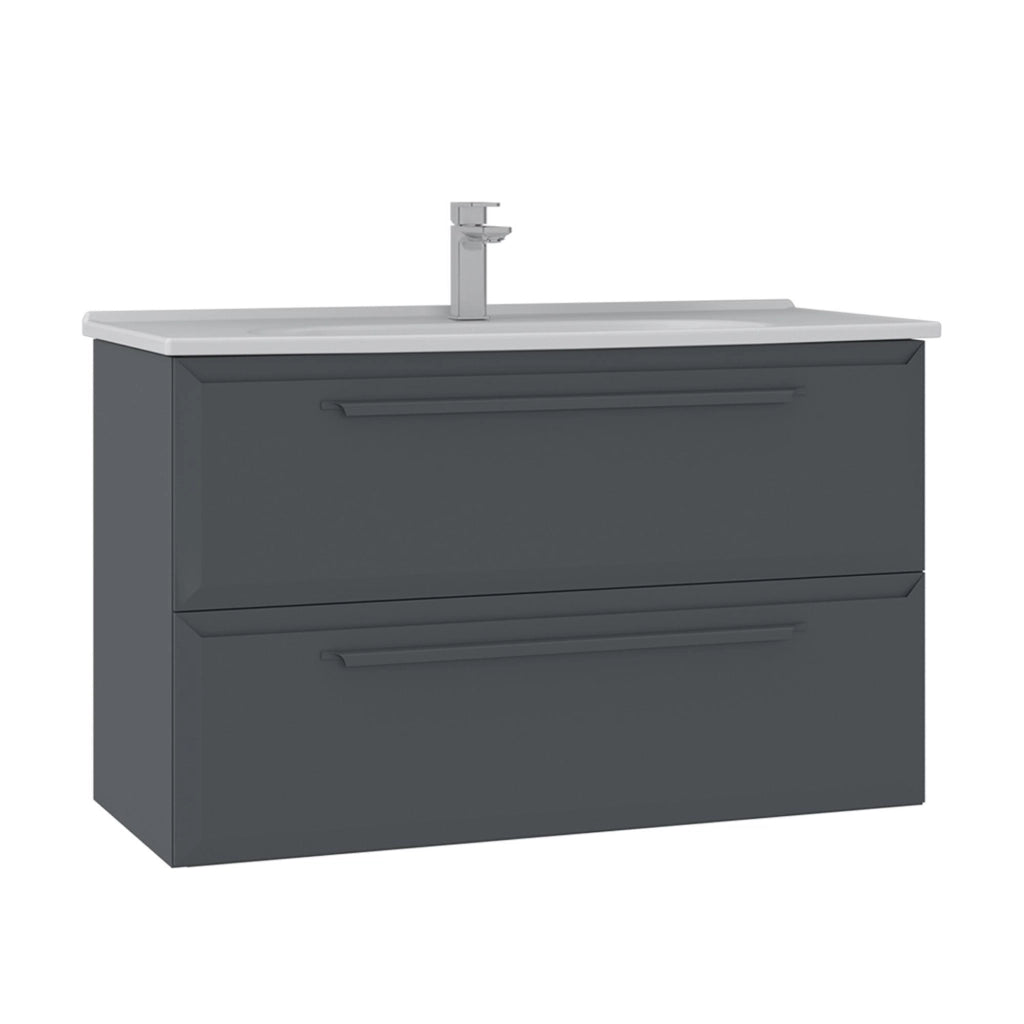Mobile lavabo "Nuvola 100 v2" - 100 x 50 x 62 cm - Antracite