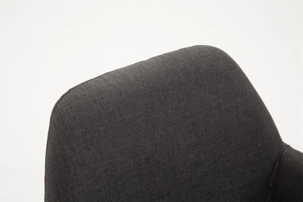 Sgabello Braga in tessuto grigio scuro,nero