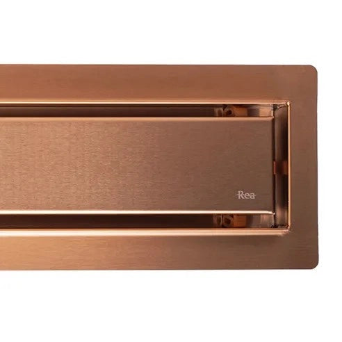 Scarico Lineare Rea Neox Pro Brush Copper 90