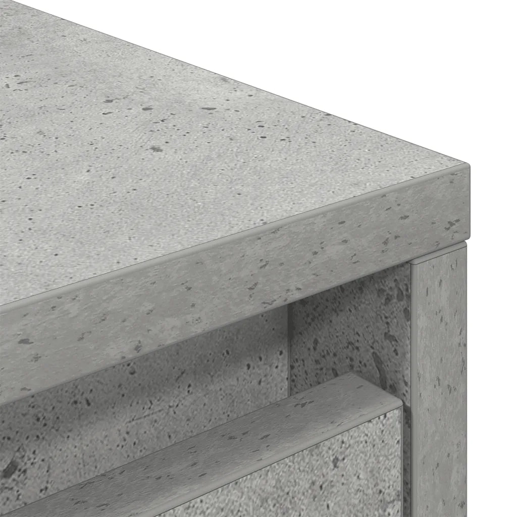 vidaXL Armadio con Cassetto Grigio Cemento 55,5x34x119,5 cm Truciolato