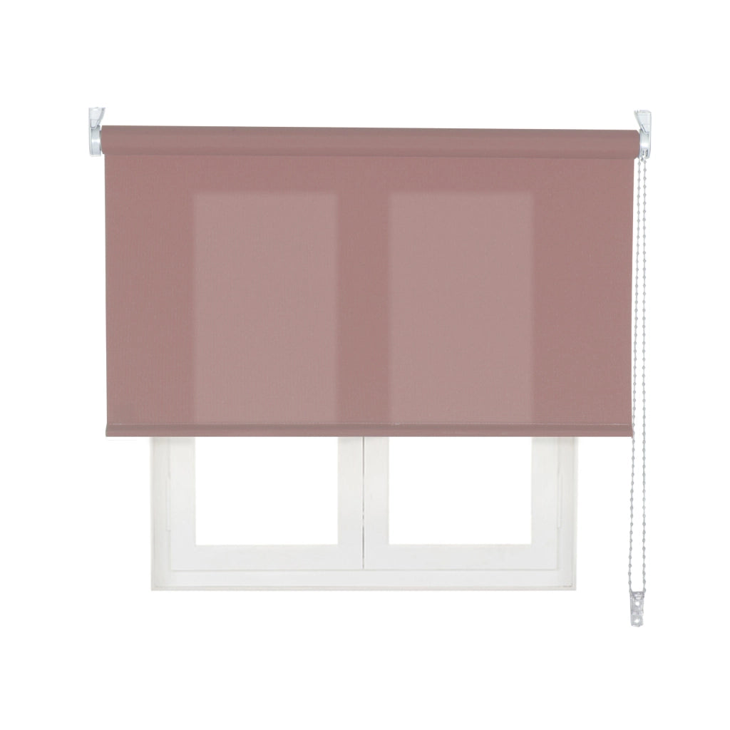 VIEWTEX Tenda a rullo traslucida L2000 Rosa antico 120 X 250cm - Made in Europe - 5 anni di garanzia
