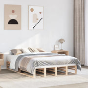 Letto senza Materasso 150x200 cm in Legno Massello di Pino 850845