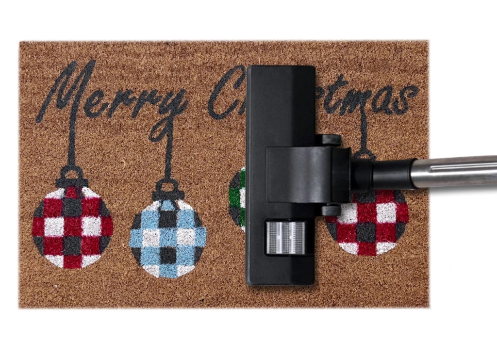 Zerbino Natale Cocco Ingresso Casa Esterno Antiscivolo Natalizio Fortuna Palline