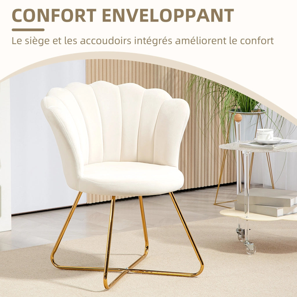 Poltrona in velluto con poggiapiedi ¨C zephmum ¨C grigio chiaro 69x64x80 cm