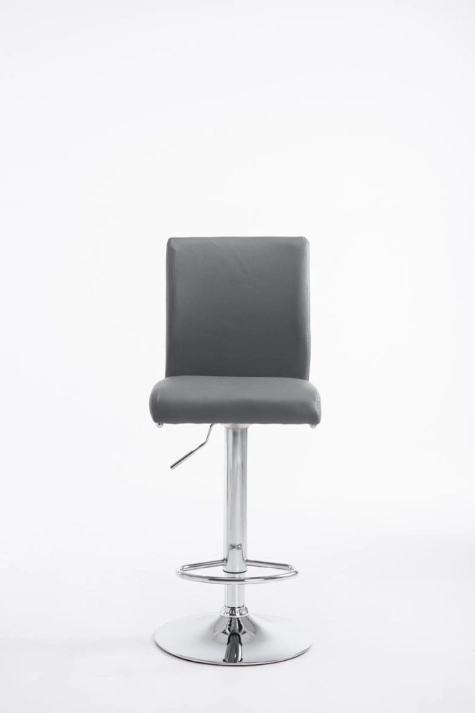 Sgabello Colonia in similpelle grigio