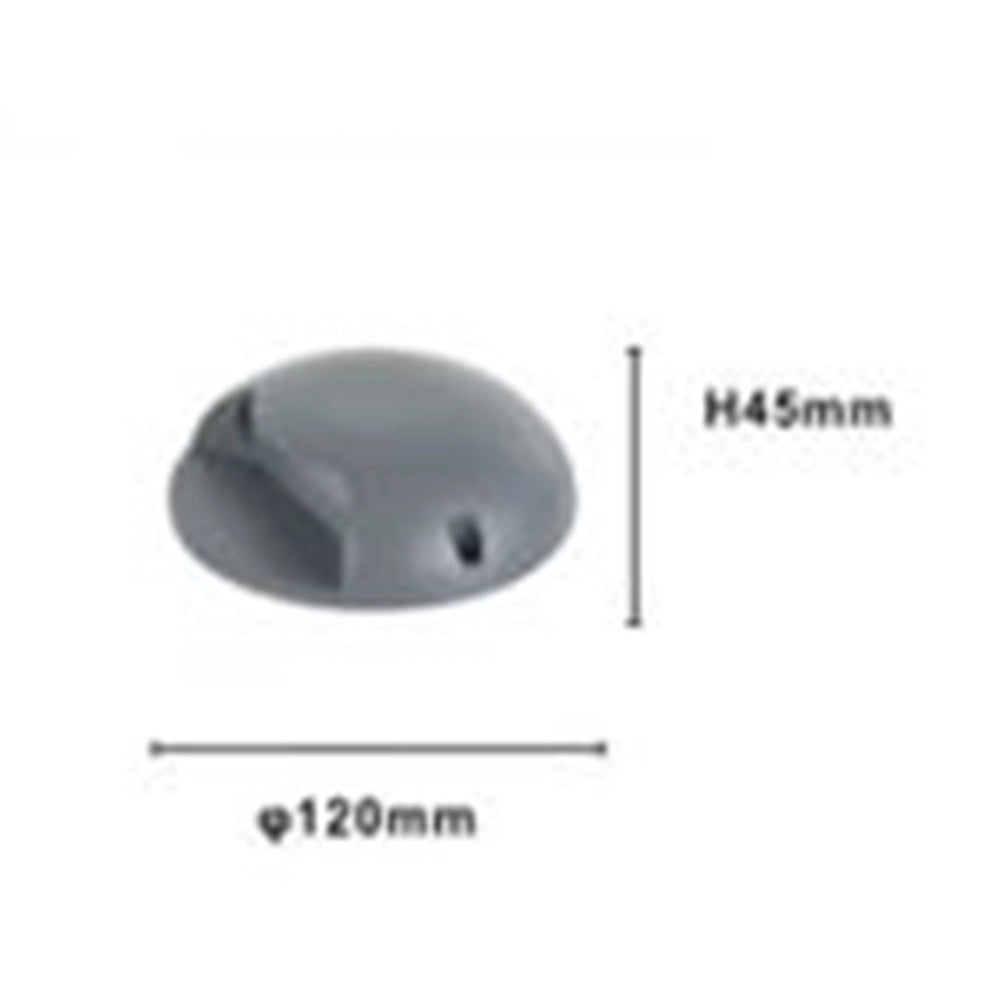 Trade Shop - Mini Faretto Segnapasso Led 4 Watt Rotondo Grigio 440lm Luce Naturale 4000k 33627 -