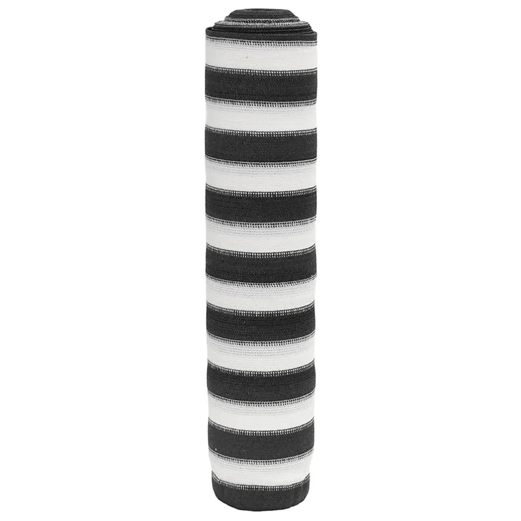 Rete per Privacy Antracite e Bianca 1,8x50 m in HDPE 195 g/mÂ²
