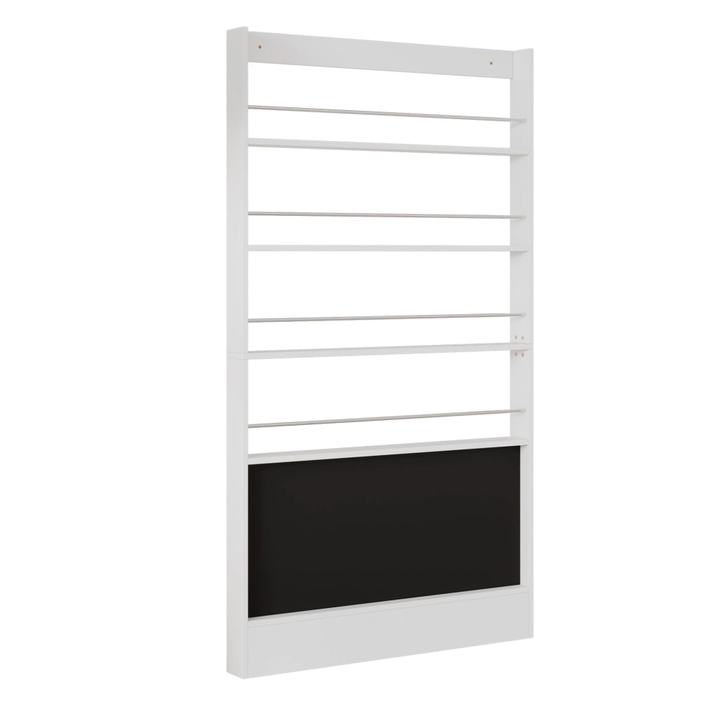 Set scrivania e libreria per bambini con lavagna; MDF; bianco