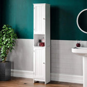 Arredo per bagno in legno per archiviazione - bianco - cassetti per bagno alti
