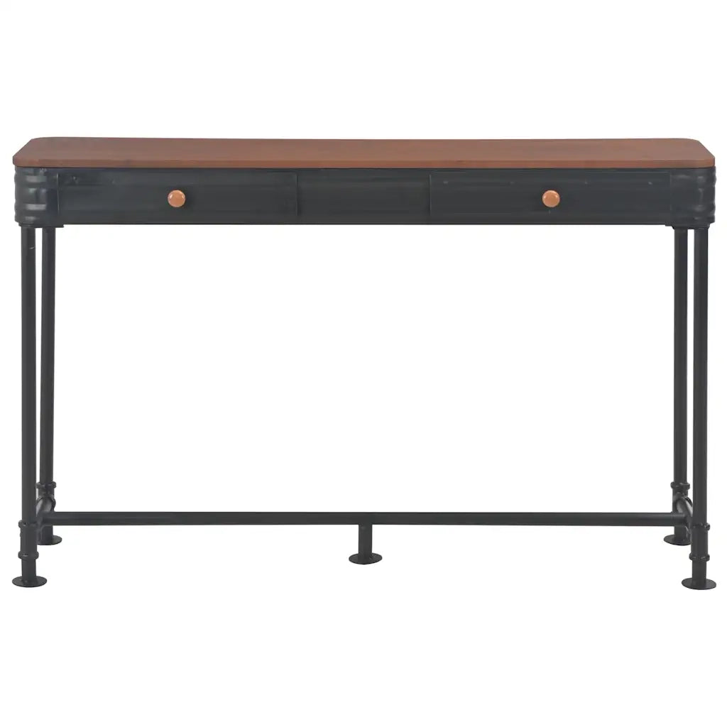 Tavolo Consolle 2 Cassetti 120x30x75 cm in Massello di Abete cod mxl 60851