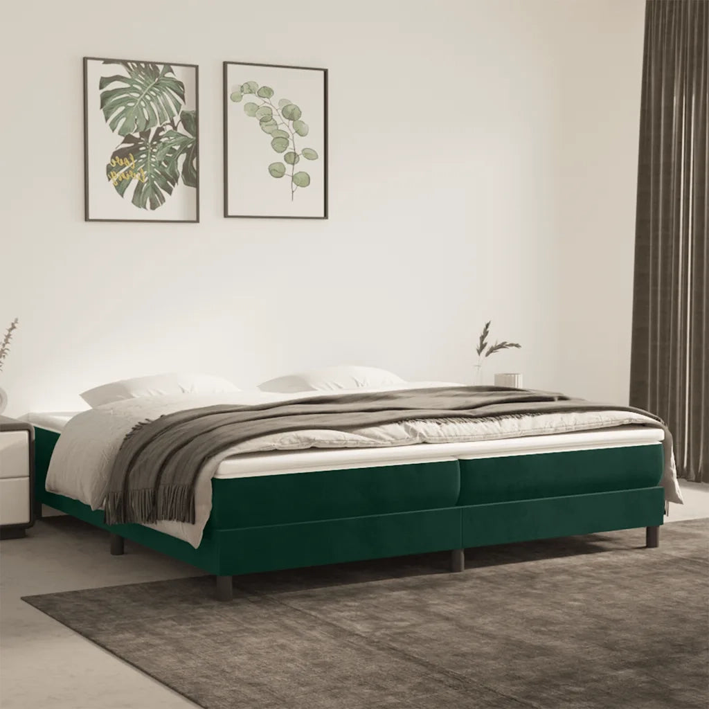 Giroletto a Molle Verde Scuro 200x200 cm in Velluto cod mxl 64455