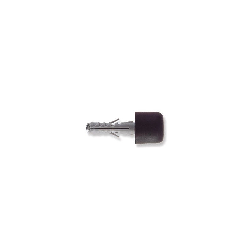 TASSELLO CON FERMAPORTA 'AY' Ø 12x45 mm - Colore nero Ø 30 mm - 25 pezzi- TECFI