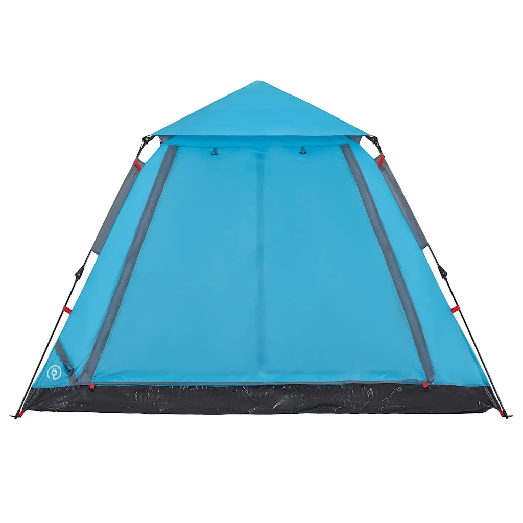 Tenda a Cupola da Campeggio 5 Persone-Tenda per Escursionismo Blu a Rilascio Rapido 991777