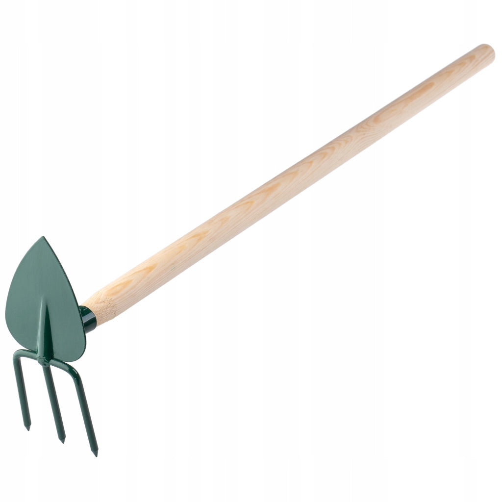 Zappa da giardino KADAX per scavare con forca da 7 cm e gancio da 83 cm