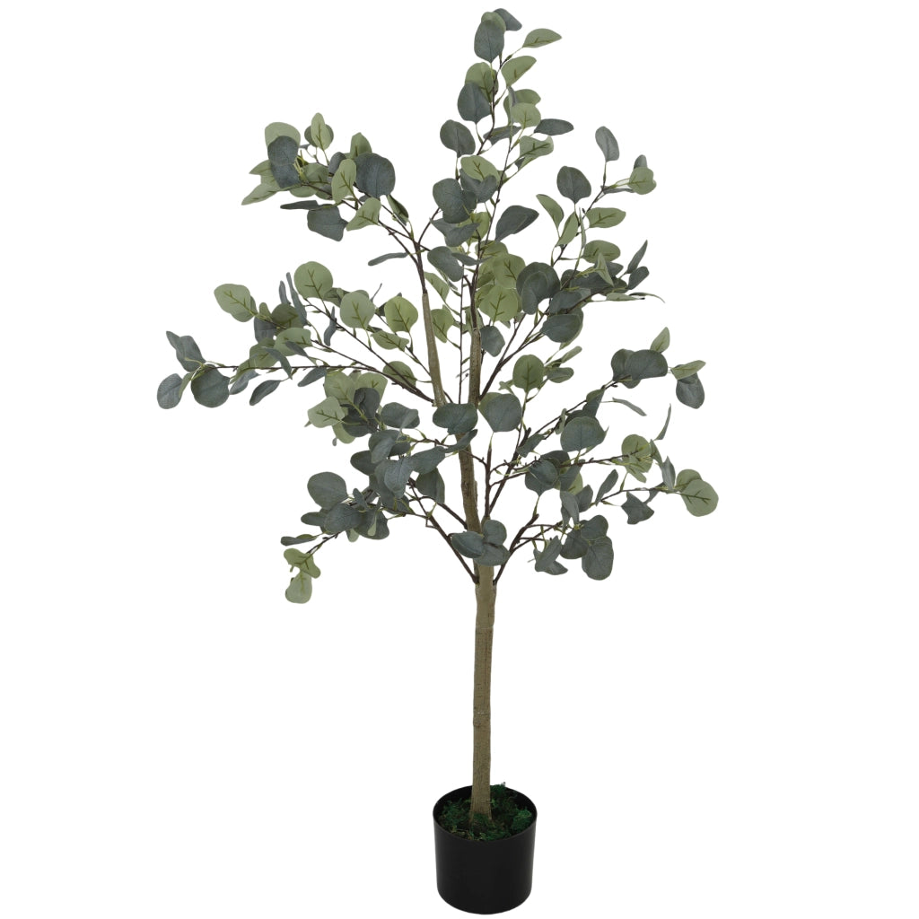 Pianta Artificiale Eucalipto 150 cm in Vaso ¨C zephmum ¨C Verde per Interni
