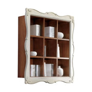 Libreria pensile 9 vani a giorno legno shabby bicolore 151x36x151 (6001) - Mobili 2G