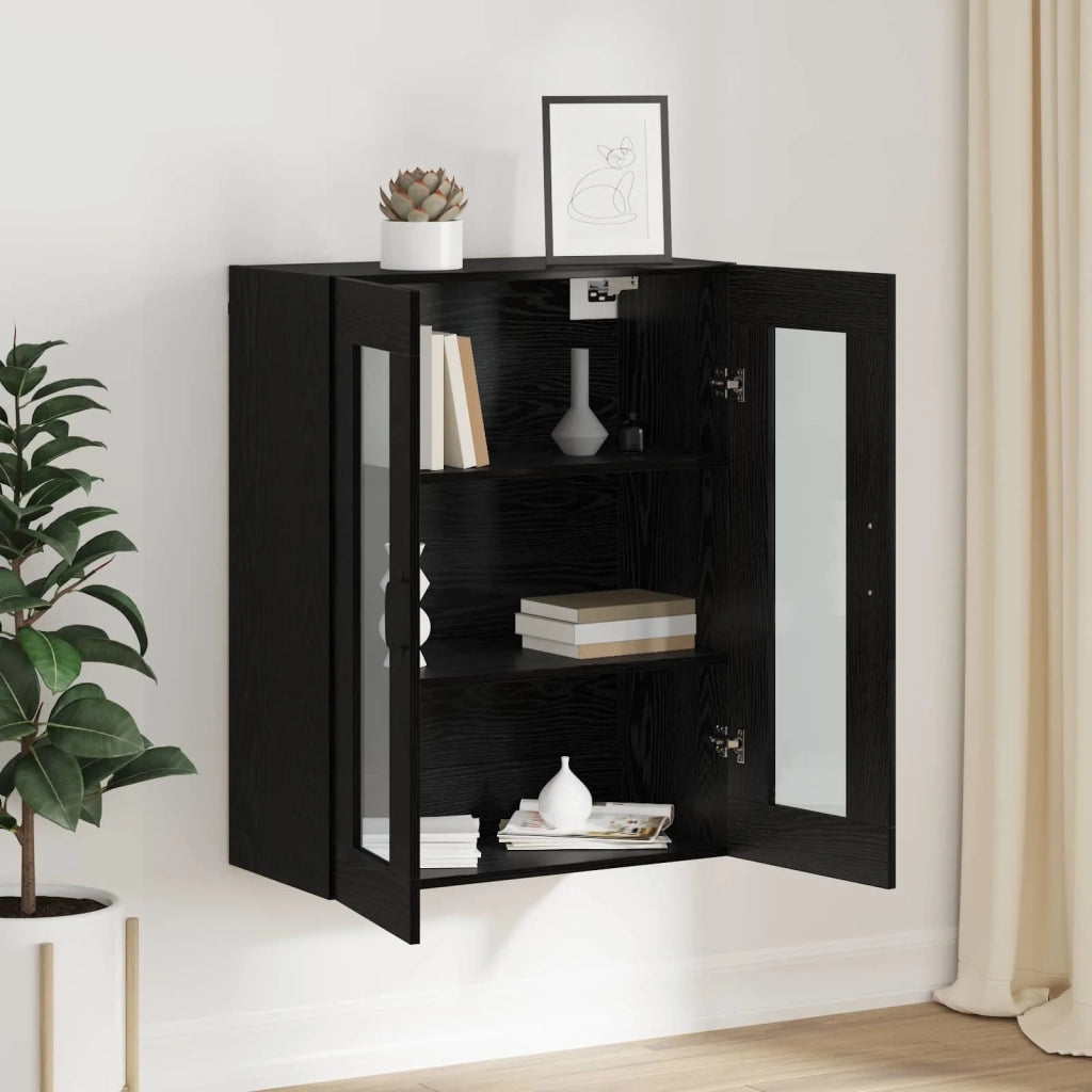 Armadio Montaggio a parete Rovere Nero 69,5 x 34 x 90 cm CFW9199028