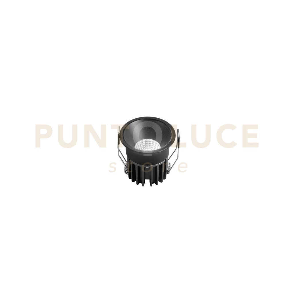 INCASSO LED QUARK NERO COB 8W 830LM CCT 3000K / 4000K / 6500K 6,5X5,5CM