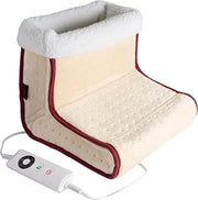 Voet warmer elettrico - massaggiatore per piedi, rilassamento e calore per piedi stanchi con rivestimento morbido in teddy.