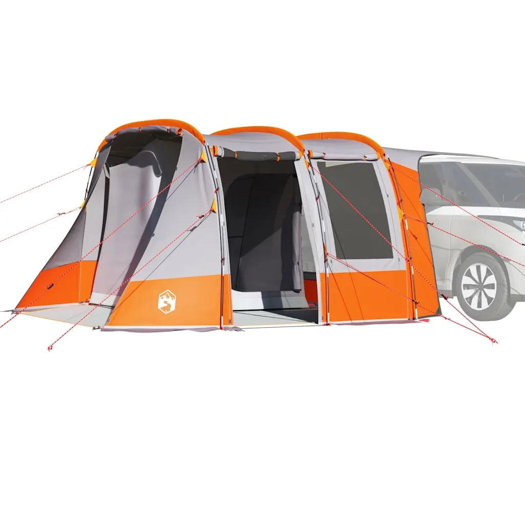 Tenda da Campeggio per Auto-Tenda per Escursionismo Grigio e Arancione Impermeabile 608959