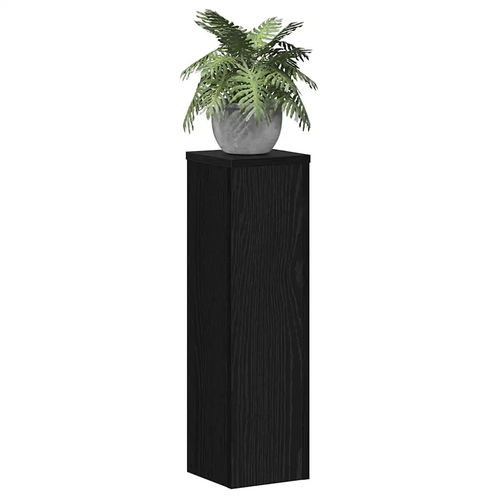 Supporto per piante 2 pcs Rovere Nero 17 x 17 x 60 cm 869233