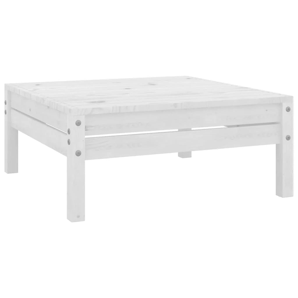 Set di mobili da giardino mobili da esterno 7 pezzi bianco legno di pino massiccio 02_0017348