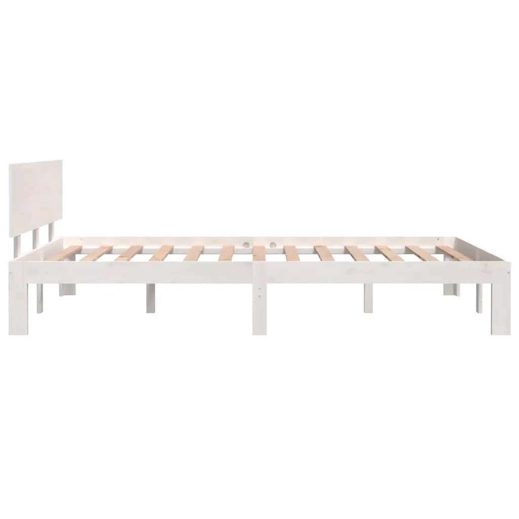 Giroletto Bianco in Legno Massello di Pino 120x200 cm 810491