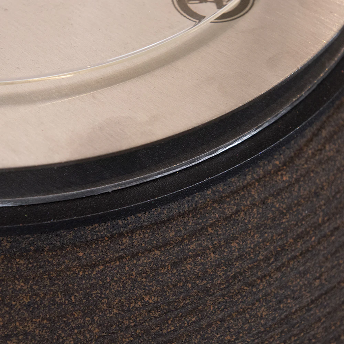 Camino a Bioetanolo Braciere da Pavimento Ø40xh54 cm per Interno ed Esterno Botticelli Terra Marrone