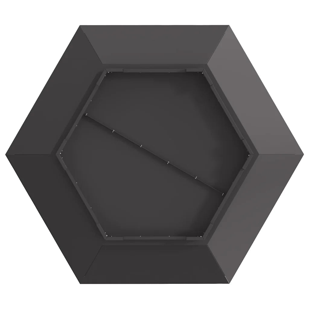 Focolare Nero 100 x 100 x 28 cm Acciaio CFW9784795
