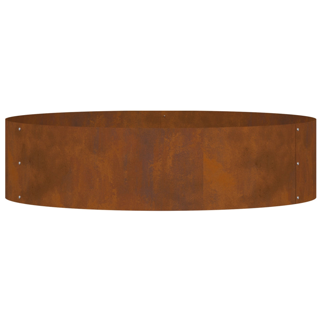 Fioriere in Acciaio Corten Acciaio Corten Grande Intarsi decorativi