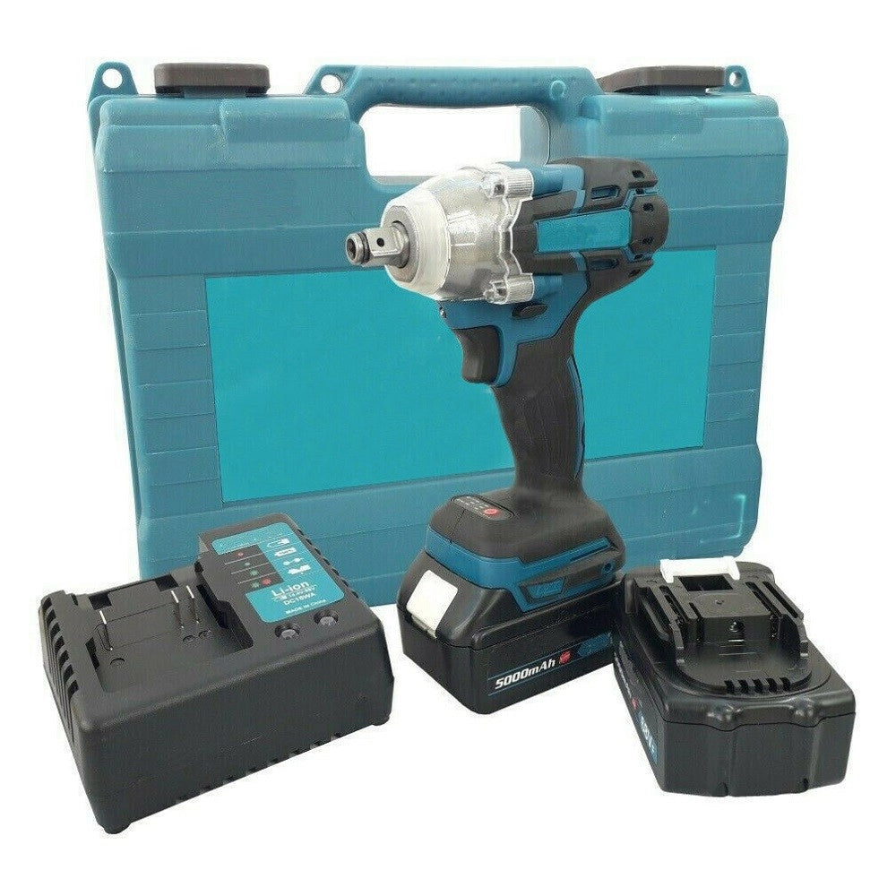 Trade Shop - Avvitatore Impulsi Svita Avvita Bulloni Auto Camper Doppia Batteria 20 V 1/2" -