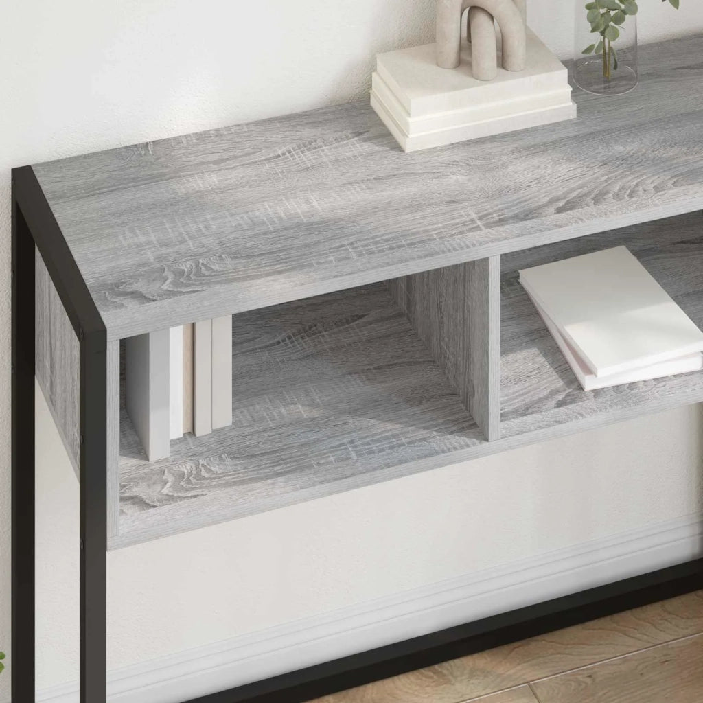 Tavolino | Tavolo laterale Grigio Sonoma 100 x 36 x 75 cm Legno multistrato
