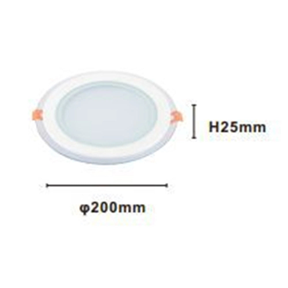 Trade Shop - Pannello Led Incasso Luce 3000k-6500k 18w Tondo Am-cr-18 Con Bordo Traparente 00656 -