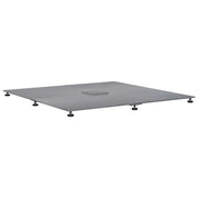 Base per ombrellone Aspetto legno grigio scuro 100 x 100 x 4 cm CFW6935930
