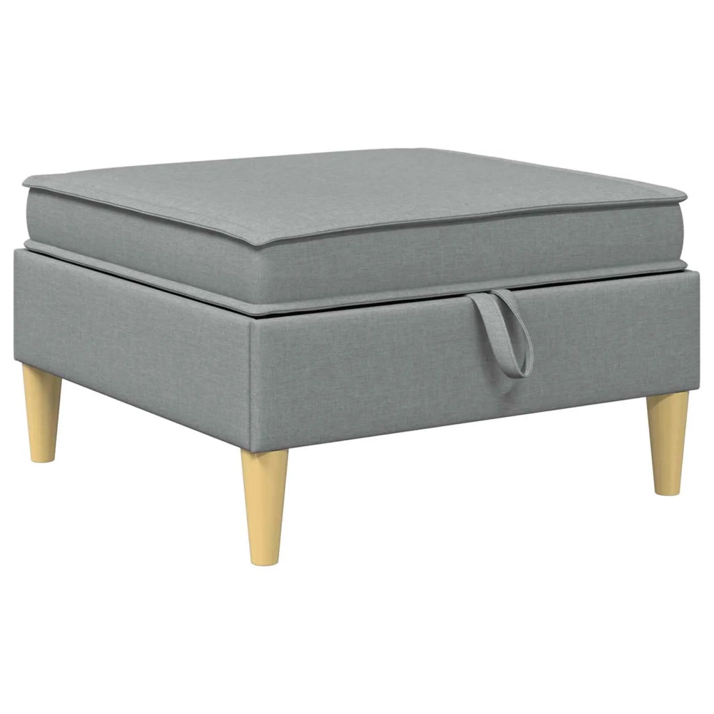 Set di mobili per il soggiorno 6 pcs Grigio Chiaro Tessuto 3413677