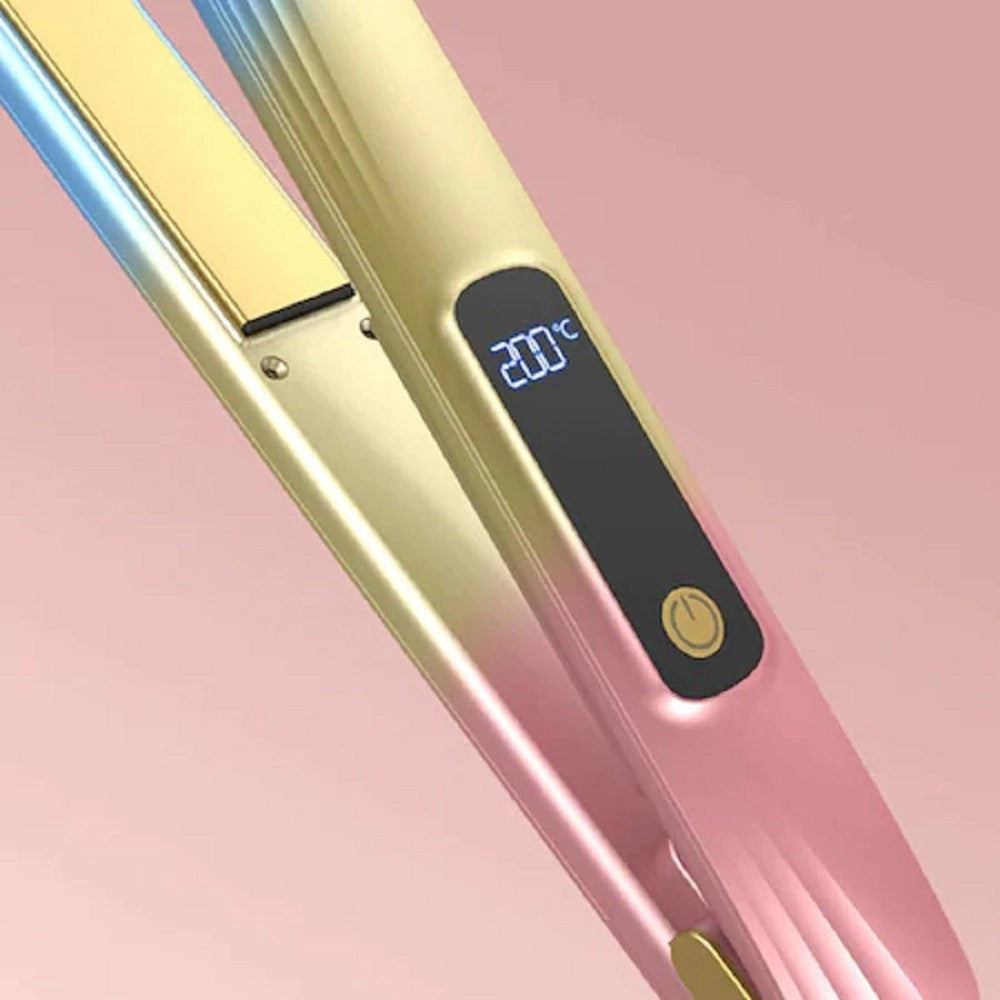 Trade Shop - Piastra Per Capelli In Ceramica Professionale 2in1 Q-m125 Portatile Display Lcd -