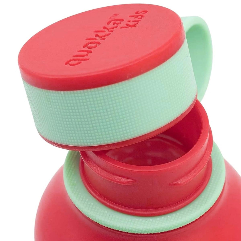 Borracca per Bambini 430ml Modello Ice Kids Motivo Happy con Cinghia Rosso Quokka
