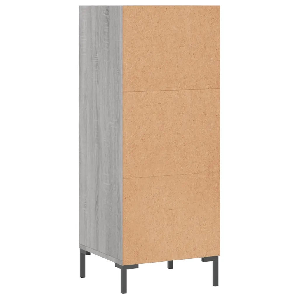 Credenza | Madia | Buffet da pranzo | Armadio da pranzo Grigio Sonoma 34,5x32,5x90 cm in Legno Multistrato